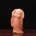 thumbnail image 4 of Pequeño Monje Zen Decoración del Hogar Sala de Estar Mesa de Té Muñeca Muñeca Cura Departamento Descompresión, 4 of 5