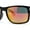 Black - Fuchsia Mirror, variant on Locs Color Mirror Sport Rectangle Horn Rim Gangster Sunglasses Silver Mirror