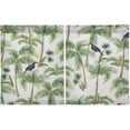 thumbnail image 2 of Palm Tree Kitchen Curtains 2 Panels UV Protected Tier Curtains, Half Window Curtains Kitchen Tiers for Guest Room Bathroom Sink Laundry Room Basement,24"x27", 2 of 7