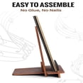 thumbnail image 2 of Now Playing Record Stand Wooden Vinyl Record Holder Tabletop Display Holds Up To 5 LPs Album Cover Display, 2 of 5