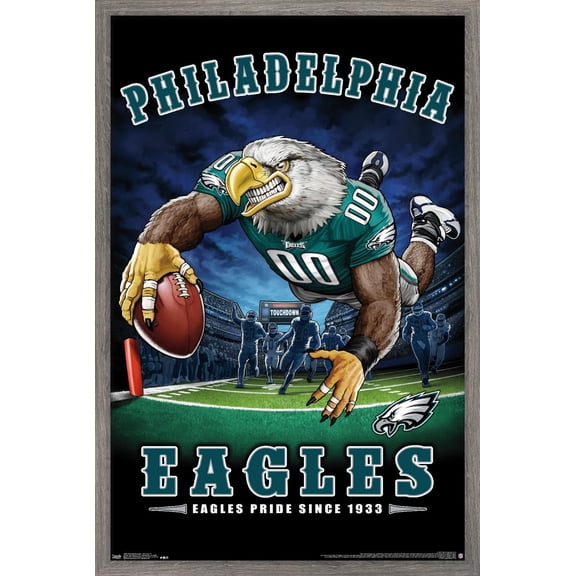 NFL Philadelphia Eagles - End Zone 17 Wall Poster, 22.375" x 34", Framed