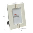 thumbnail image 3 of Maison Concepts White Marble Brass Inlay Picture Frame (White) 7" X 0.6" X 7", 3 of 4