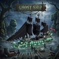 thumbnail image 2 of Ghost Black Pearl Pirate Ship Building Blocks Set, 4364+ Pieces with LED Lights, 80cm Large Sailboat Model Kit for Adults, Halloween & Collectible Gift for Pirates Fans, 2 of 9