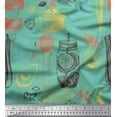 thumbnail image 1 of Soimoi Cotton Poplin Fabric Vegetables,Jar & Cups Decor Fabric Printed Yard 56 Inch Wide, 1 of 1