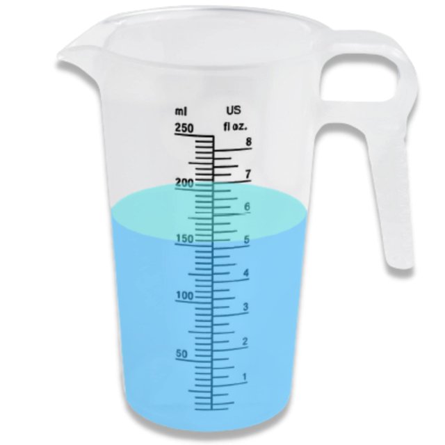 Jarra dosificadora ACCUPOUR, 250 ml, plástico, multiusos, 8 onzas