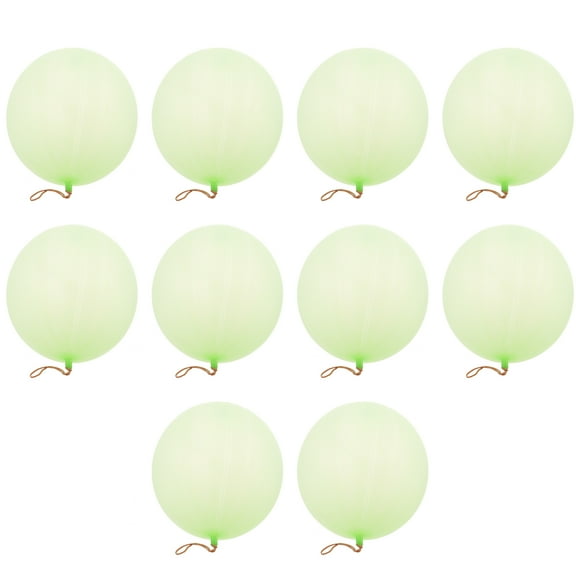 Raindrops  10 Pcs Punch Balloon Party Favors Decorations Neon Balloons Child Father Green