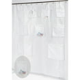 thumbnail image 2 of "Pockets" PEVA Shower Curtain in Frosty Clear, 2 of 2