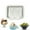 White, variant on Home Rolled Ice Cream Maker Kit, Instant Freeze Plate with 2 Scrapers, DIY Homemade Ice Cream tray, Yogurt, Sorbet, Fun Family Activity for Kids