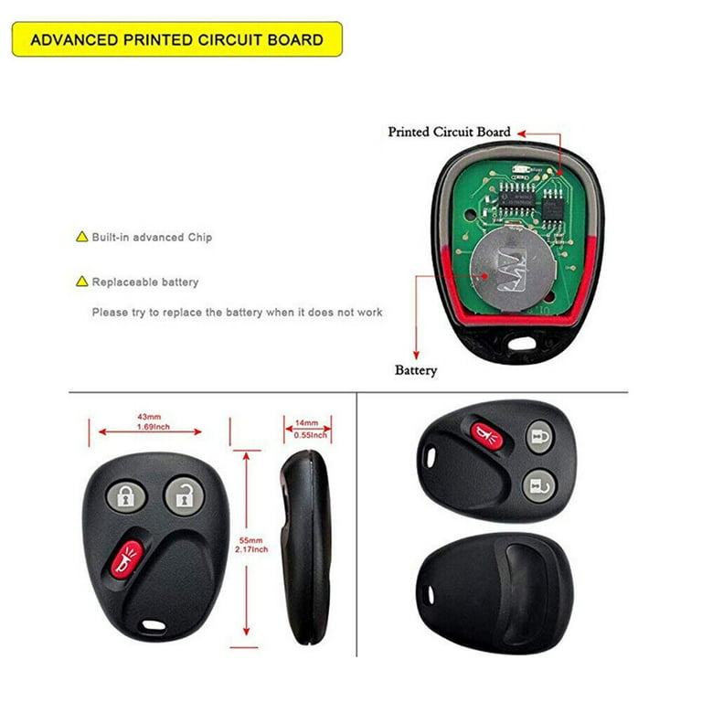 Chevy silverado key fob battery deals