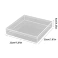 thumbnail image 2 of Clear Acrylic Square Box with Lid, Transparent Plastic Storage Case for Jewelry and Crafts, Small Gift Packaging Container, Dustproof Display Unit for Small Items, 2 of 6