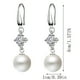 thumbnail image 3 of HomeKingdee Plumeria Pearl Drop Earrings for Women - 925 Silver-Platedy Dangle Earrings with Zirconia for Wedding and Everyday Jewelry, 3 of 9