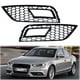 thumbnail image 3 of 2 Rejillas De Luz Antiniebla Del Parachoques Delantero De Panal Negro Para Audi A4 B8.5 2013-2016, 3 of 7