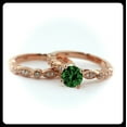 thumbnail image 2 of 2.00 carat Round Cut Round and Diamond Halo Bridal Set in 10k Rose Gold, 2 of 3