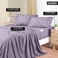 thumbnail image 2 of Juego de sábanas Utopia Bedding Queen Soft de microfibra, 4 piezas, color lavanda, 2 of 8