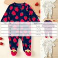 thumbnail image 4 of 0-3 Months Newborn Baby Fleece Footed Romper Long Sleeve Sleeper Infant Fall Winter Warm Sleep & Play Outfit One-Piece Footed Romper Newborn Gift, 4 of 9
