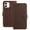 Brown, variant on Allytechgroup Case for iPhone 11 with Credit Card Slot, Slim Luxury PU Rugged Non-Slip Grip Shockproof Bumper Full Body Protective Cover Men Women Phone Case for iPhone 11, Red