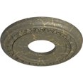 thumbnail image 3 of Ekena Millwork 12 1/4"OD x 4"ID x 1 1/8"P Jackson Ceiling Medallion (Fits Canopies up to 7 3/8"), Hand-Painted Witch Hazel Crackle, 3 of 8