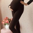 thumbnail image 5 of Hevirgo Pregnant Women Winter Thicken Tights Maternity Warm Footed Leggings Pantyhose, 5 of 8