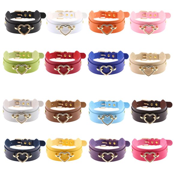 Collier Ras du Cou en Cuir Collier Fille punk Ras du Cou