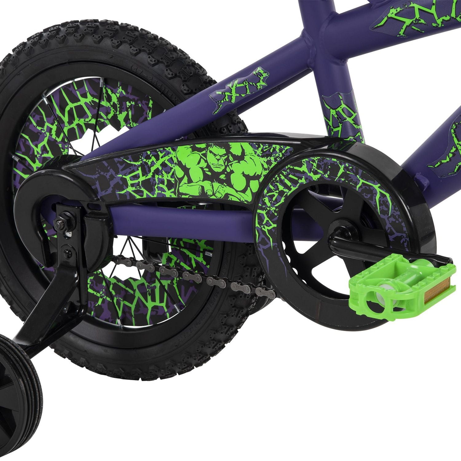Marvel The Hulk Boys' 14-inch Bike, Purple/Green, by Huffy