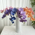thumbnail image 3 of Artificial Fake Silk Flower 9 Heads DIY Phalaenopsis Butterfly Orchid for Home, 3 of 3