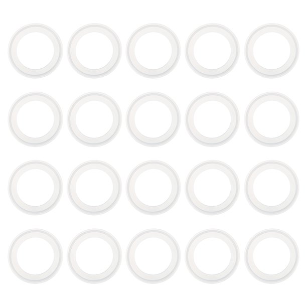 Gasket de Tri Clamps Uxcell de 20 piezas, 77.5mm OD 54mm ID Gasket Sanitario TC Tri Clamps Gasket Tri Pipe Arandelas de Silicona Fittings de Tubo O Ring Sellos Gaskets