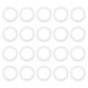 thumbnail image 1 of Gasket de Tri Clamps Uxcell de 20 piezas, 77.5mm OD 54mm ID Gasket Sanitario TC Tri Clamps Gasket Tri Pipe Arandelas de Silicona Fittings de Tubo O Ring Sellos Gaskets, 1 of 5