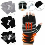HQZY Men Women Electric Heated Gloves USB Rechargeable Insulated Warm Thermal Gloves Color Grey