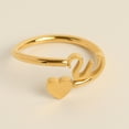 thumbnail image 2 of Rings Product Category Initial Heart Ring for Granddaughter - 26 Letters Heart Jewelry Fashion Accessory, 2 of 8