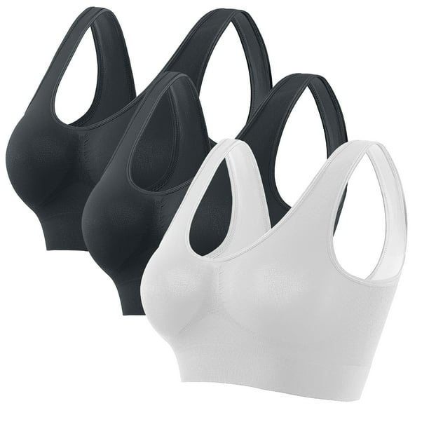 Fiudx Sujetador Deportivo Sin Costuras, Top de Yoga Sin Aros, Ropa Deportiva Transpirable, Diseño de Almohadillas Extraíbles, Uso Diario Informal, Estilo Fitness de Verano, Tejido Suave y Cómodo.
