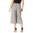 thumbnail image 2 of Anne Klein Womens Plaid Culotte Pants, Black, Plus Size, 24W, 2 of 2