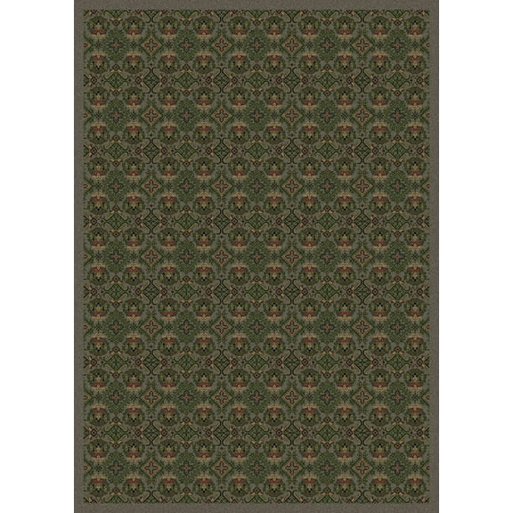 Milliken Design Center Area Rug TURKOMAN SLATE Turkoman Slate Rings Loops 7' 8" x 10' 9" Rectangle
