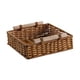 thumbnail image 3 of Cesta tejida a mano, organizador de cocina, novedosa cesta multiusos para pan y frutas. 25x25x9 cm, 3 of 9