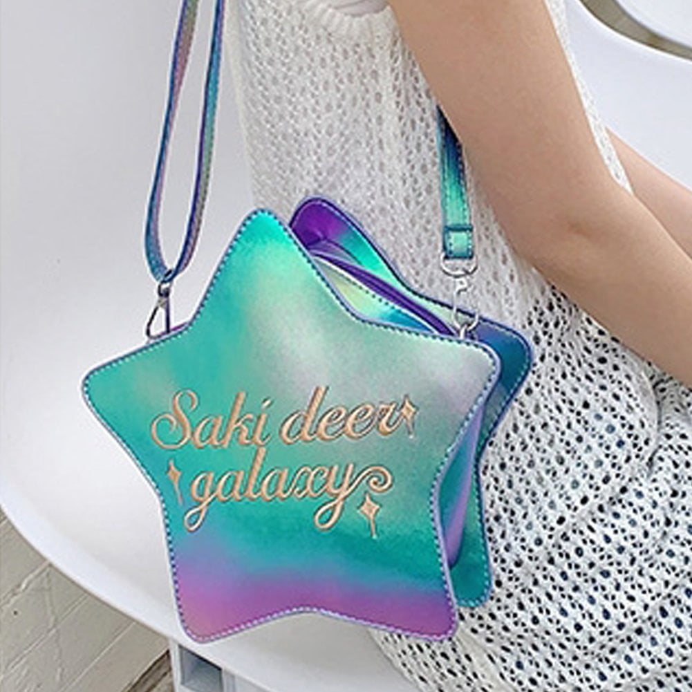 Vjnyvs Kawaii Backpack for Women Aesthetic Cute Star-shaped ITA Bag Y2K