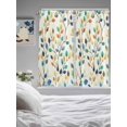 thumbnail image 4 of Living Room Curtains 72 Inches length, Colorful Leaf Window Treatment Curtain Drapes, Spring Vintage Botanical Summer Light Filtering Drapes for Bedroom Laundry Room, 52"x72", 2 Panels, 4 of 7