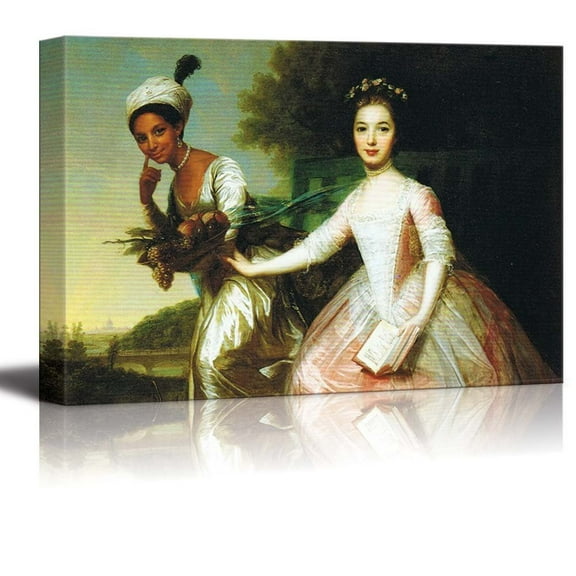 Dido Elizabeth Belle by Johann Zoffany - Canvas Print Wall Art Famous Painting Reproduction - 32" x 48"
