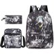 thumbnail image 1 of Football Star C Ronaldo Cr7 Printed Backpack Around The Student Three-piece Backpack., 1 of 3