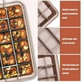 thumbnail image 6 of Baking Grid Brownie Pan with All-Edge Divider Grid – Rectangular Nonstick Cake Mold, Apricot Pink, Shipped from Local Warehouse, 6 of 6