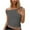 Gray, variant on AherBiu Going out Tops for Women One-Shoulder Sleeveless Tank Tops Stretch Slim Fitted Camisole Shirts