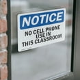 thumbnail image 4 of (2 Pack) No Cell Phone Use In This Classroom OSHA Notice Sign, 4 of 7