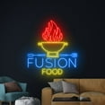 thumbnail image 3 of Handmadetneonsign Fusion Food Neon Sign, Fusion Cuisine Wall Art Decor, Restaurant Wall Decor, 3 of 5