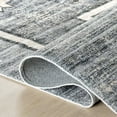 thumbnail image 6 of Sagebrush Geometric Machine Washable Area Rug, 6' x 9', Sagebrush Grey, 6 of 9