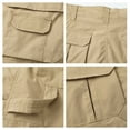 thumbnail image 6 of Mlqidk Military Cargo Pants for Men Quick Dry Big and Tall Work Cargo Pants Water Resistant Flex Ripstop Hiking Pants Combat Trousers with Pockets Khaki L, 6 of 6