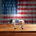 thumbnail image 2 of Kindergarten Ornament Independence Day Farm Patriotic Resin Statue Decorate Your Desktop With The Rustic Farm Animals In Flags Set!, 2 of 6