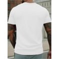 thumbnail image 2 of Breathable Polyester Fabric Men's Summer Short Sleeve Crew Neck Creative Airplane Graphic Print T-shirt, Casual Comfortable Lightweight Top For Outdoor Sports, 2 of 5