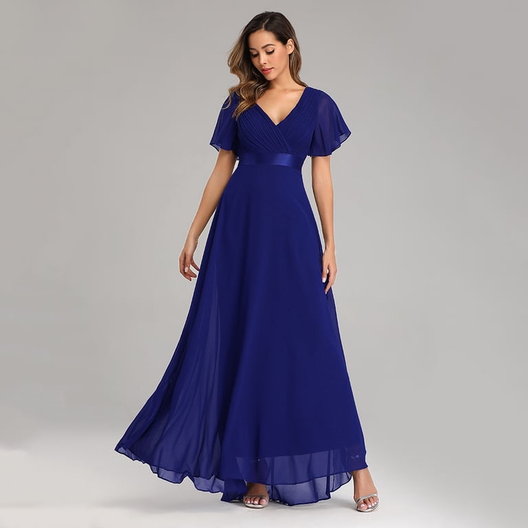 sachin and babi light blue dress Emerald Green Chiffon Ruffles Long Party Dress – Ohmollydress main image 0