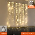 thumbnail image 3 of UTAH-3.3×5ft Short Curtain Lights with 8 Hook for Small Windows, 96 LED Warm White Photo Clips String Light with 52 Clear Clips, Remote Control 8 Modes USB Fairy Lights for Bedroom, Party, Wall, 3 of 4