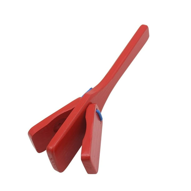 Castanet Castañuelas de de Juguetes para Niños de Rojo Instrumentos de Percusión