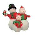 thumbnail image 1 of Brite Star Inflatables 6 Ft Snowman Family Lighted Airblown, White, 1 of 4