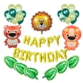 thumbnail image 2 of Globo Carta de cumpleaños Juego de globos de animales de dibujos animados Látex Látex Decoración de fiesta Adorno de bricolaje, 42 piezas, Tipo 1 Methold HA004102-01, 2 of 6